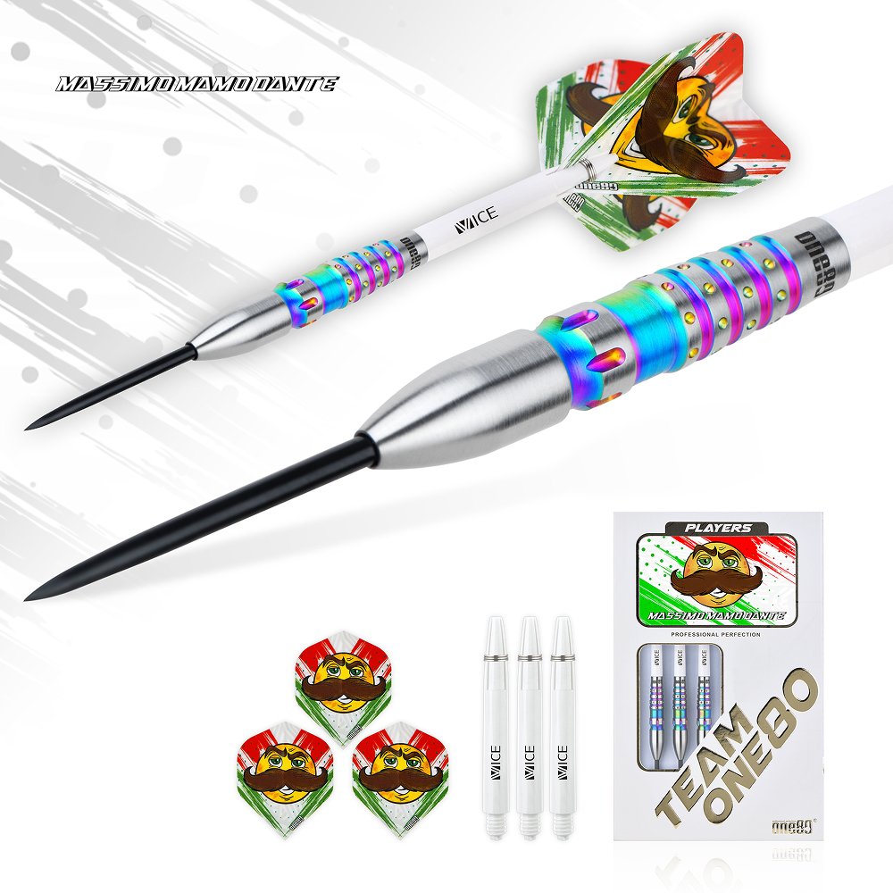 ONE80 Mamo Massimo V2 90% - Steel Tip Darts - Dartshopper.com