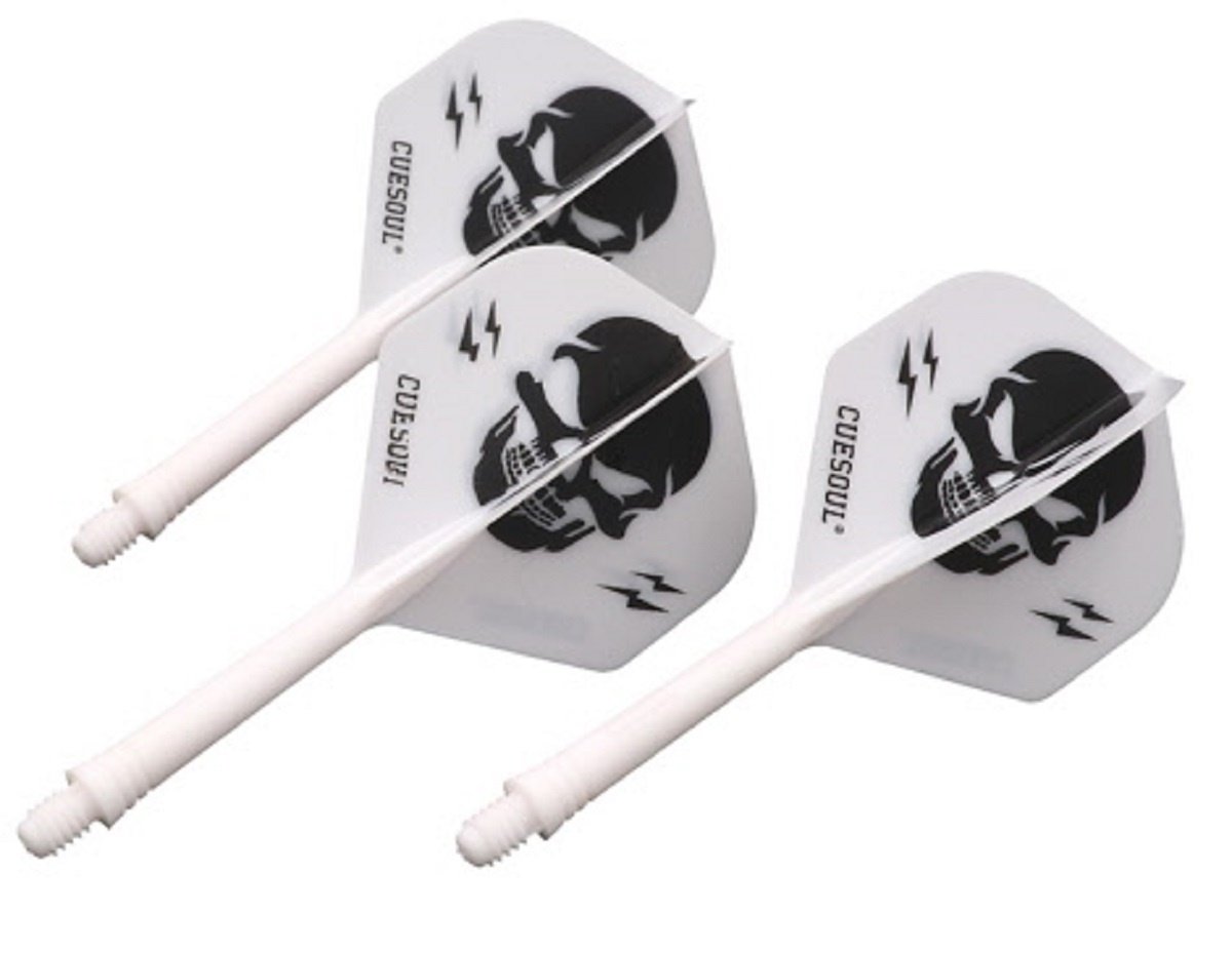Cuesoul - ROST Integrated Flights - LOVEone - White - Dart Flights