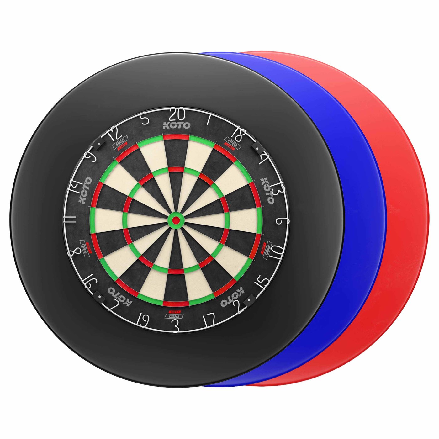 KOTO King Pro 360 + Dartbord Surround - Dartset