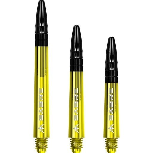 Mission Sabre Yellow Base Black Darts Shafts