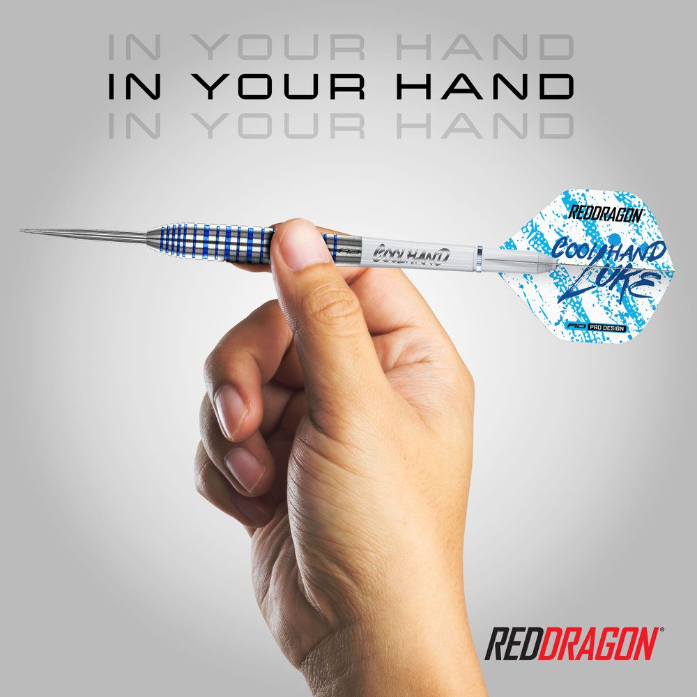 Lotki Red Dragon Luke Humphries Coolhand Blue Series 90% Ekskluzywna Edycja Dartshopper