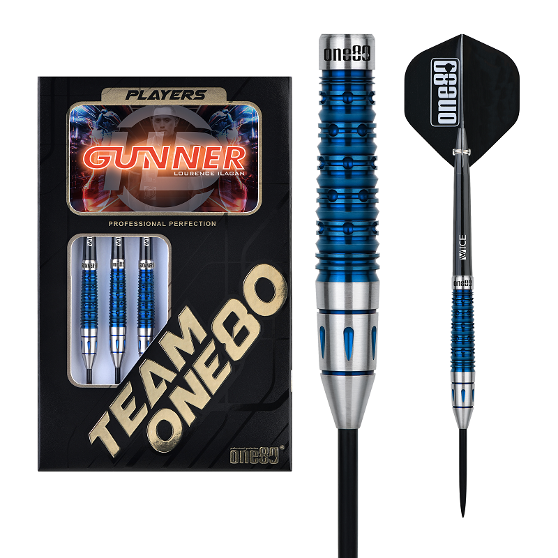 ONE80 Gunner Lourence Ilagan HD 80% Steel Tip Darts