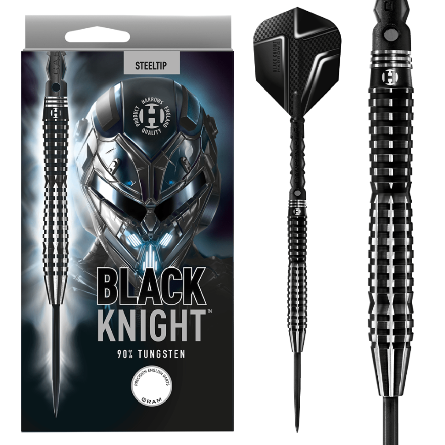 Harrows Black Knight 90% - Steel Tip Darts