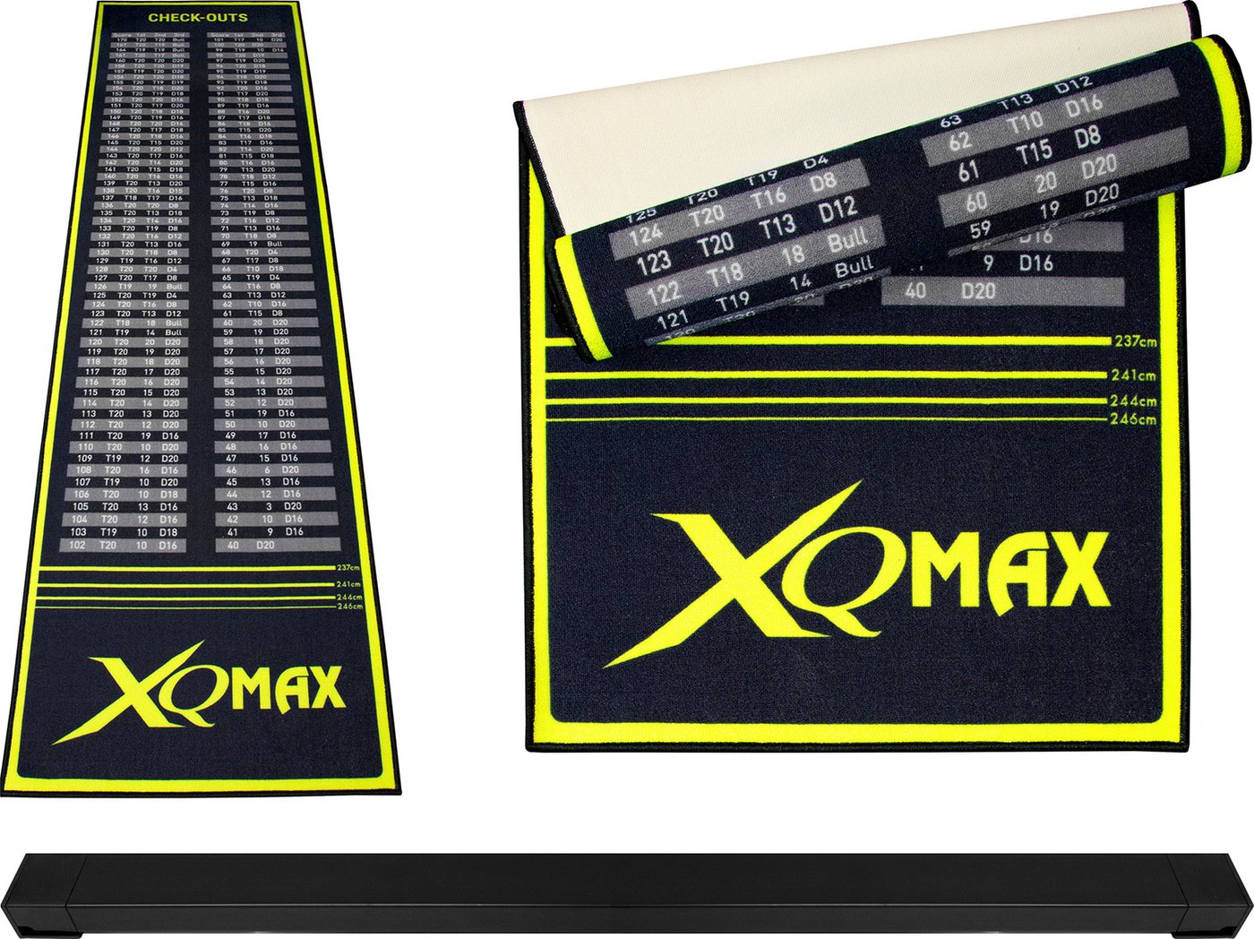 XQMax Oche Checkout Green/Black Dart Mat
