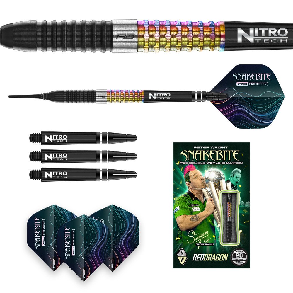 Red Dragon Peter Wright Corra 90% Soft Tip Darts
