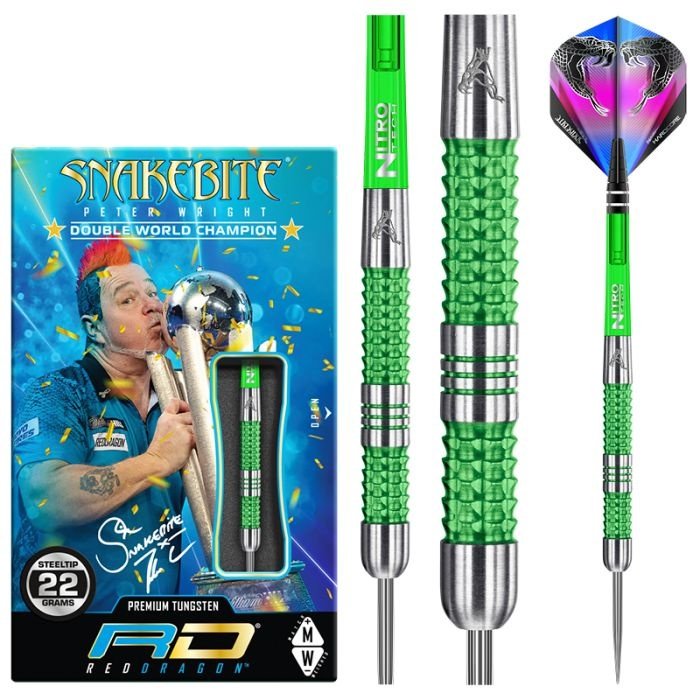 Red Dragon Peter Wright Snakebite Mamba 90% Darts