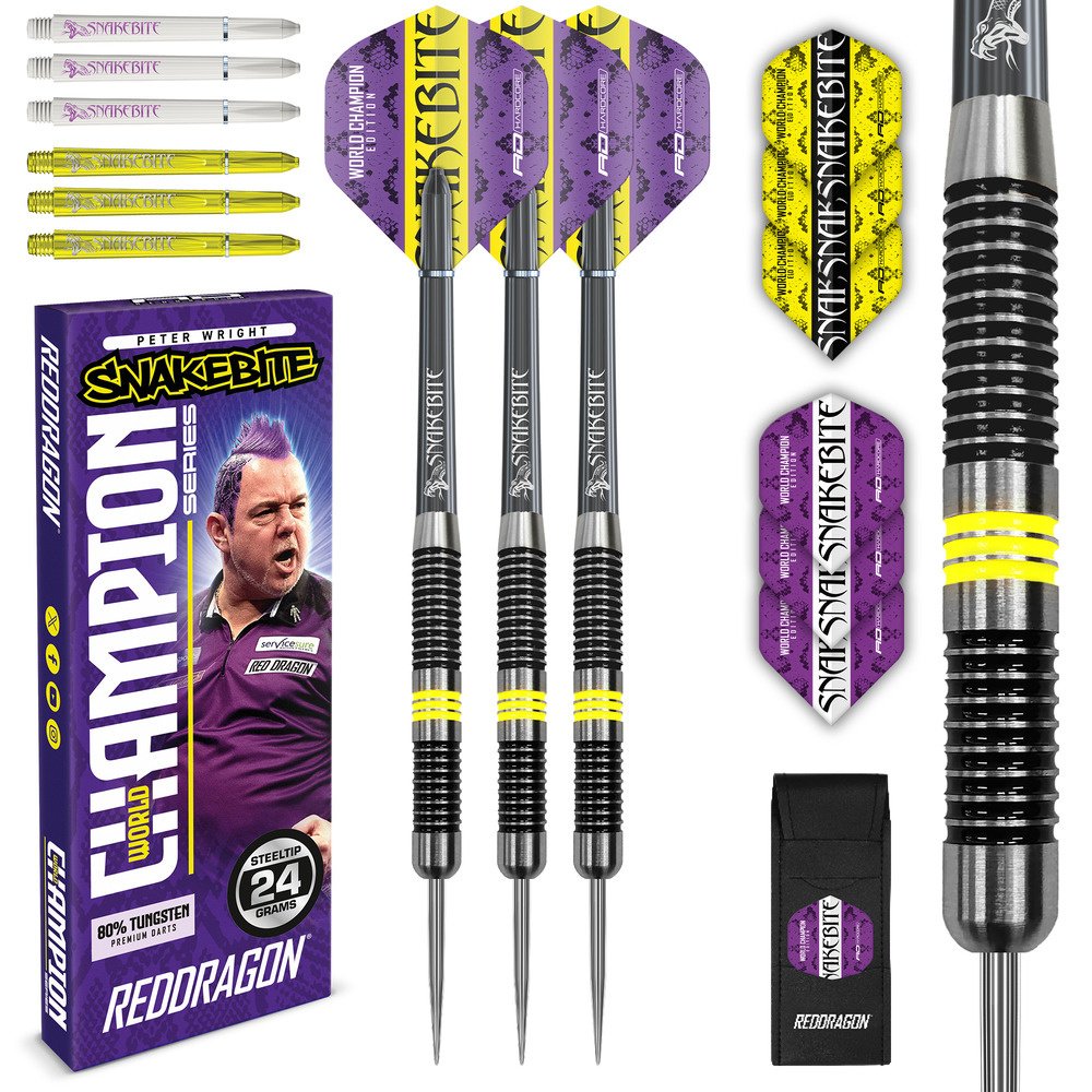 Red Dragon Peter Wright Snakebite Champion Series 80% Dartshopper Exclusives - Darts