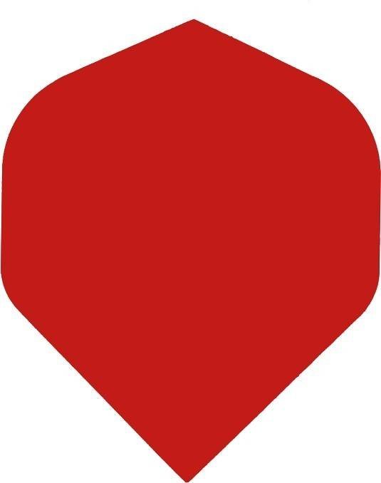 Bull's One00 - Red Plain Darts Flights