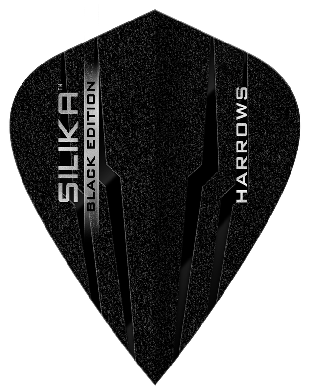 Harrows Silika Black Kite Tough Crystalline Coated - Dart Flights