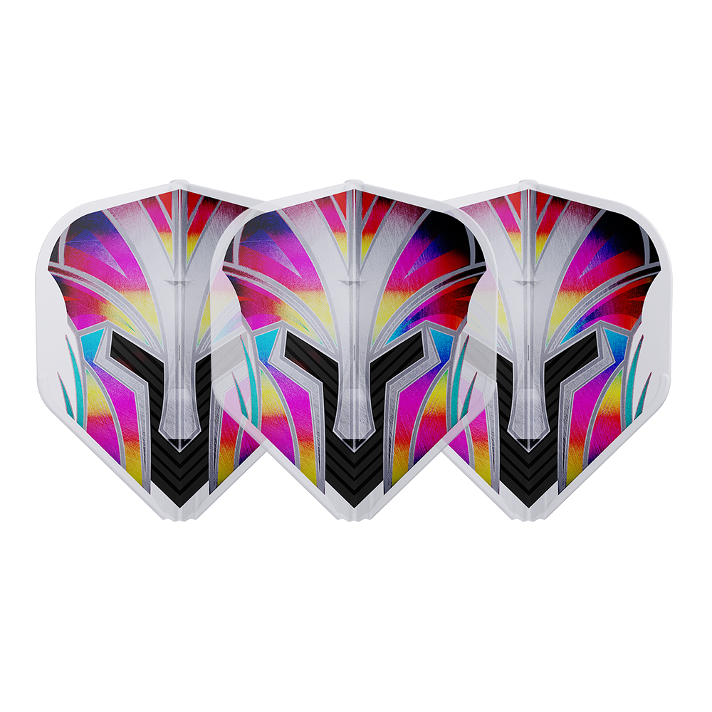 L-Style EZ L1 Prime Series Rainbow Clear White Darts Flights
