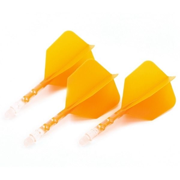 Ailette Cuesoul - ROST T19 Integrated Dart Flights - Big Wing - Orange Clear