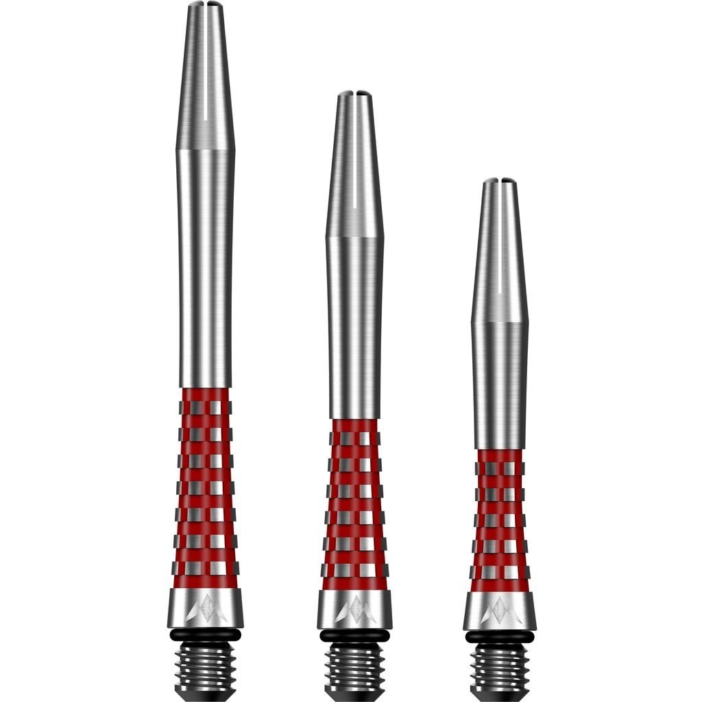 Mission Atom13 Naturel Metal Gripped Red Dartskaft