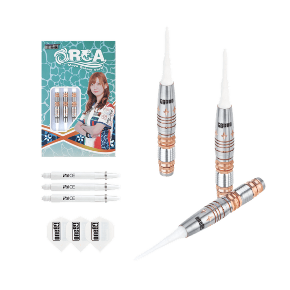 ONE80 Maya Sekine Orca II Rosegold 90% Soft Tip Darts