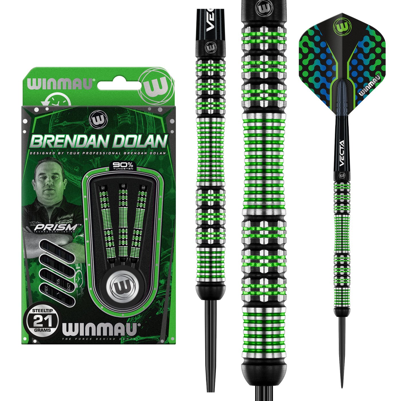 [Tweedekans]Winmau Brendan Dolan 90% --21 gram