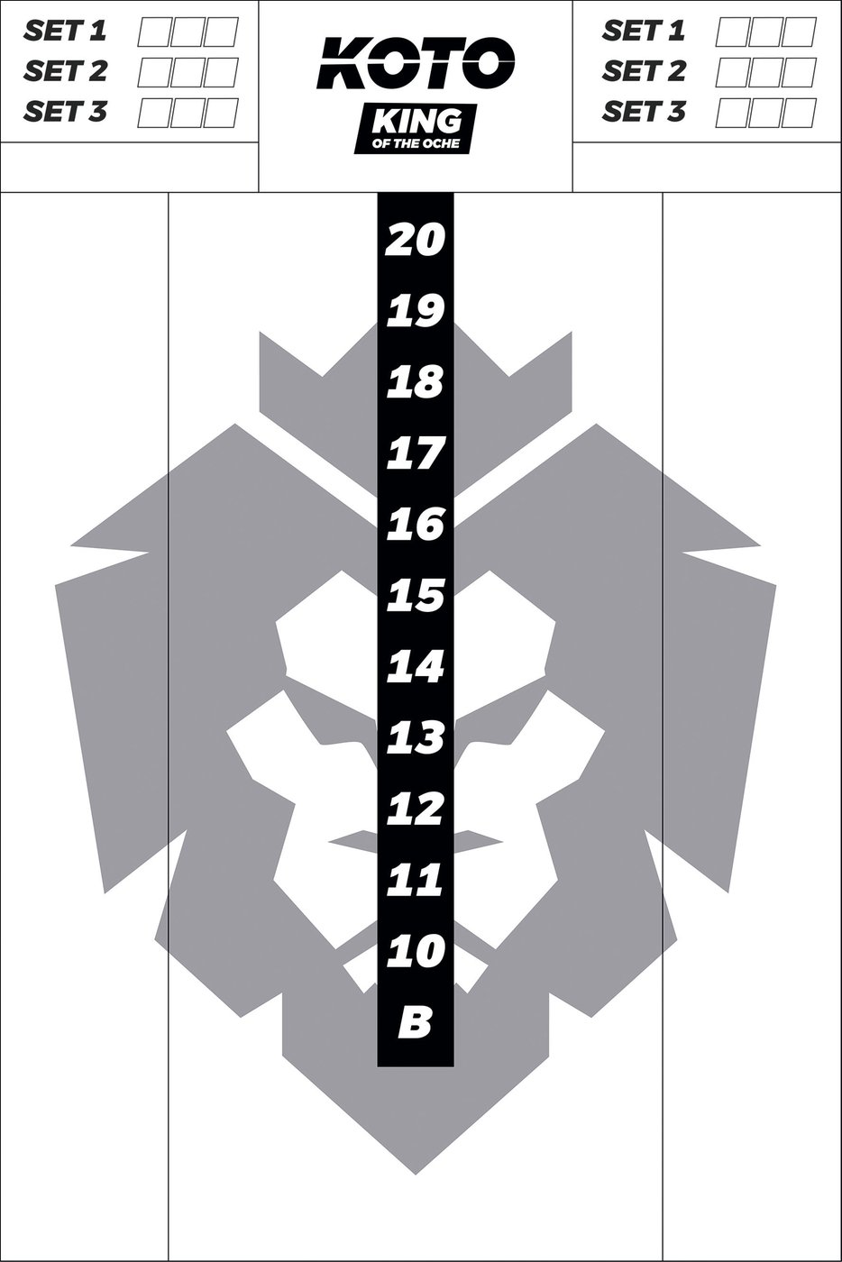 KOTO Whiteboard 40x30 - Scorebord