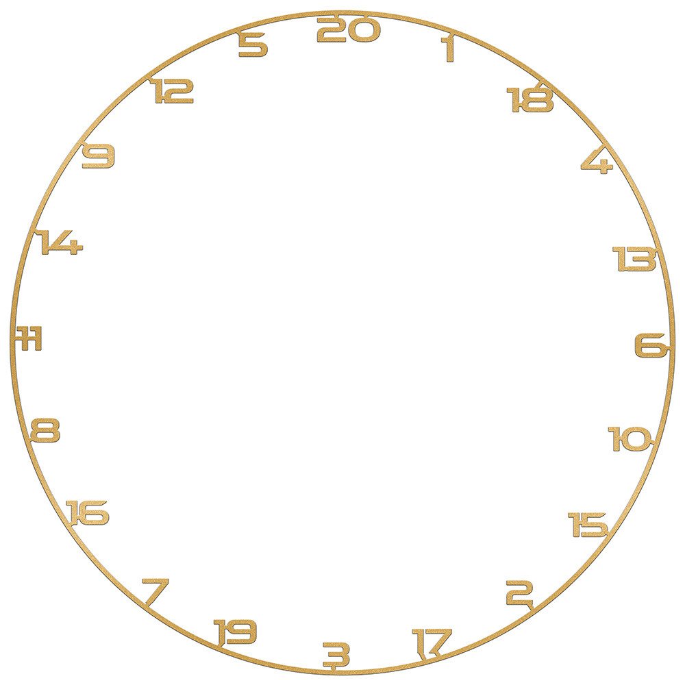 Bullet Gold Numberring - Dartboard Number Ring