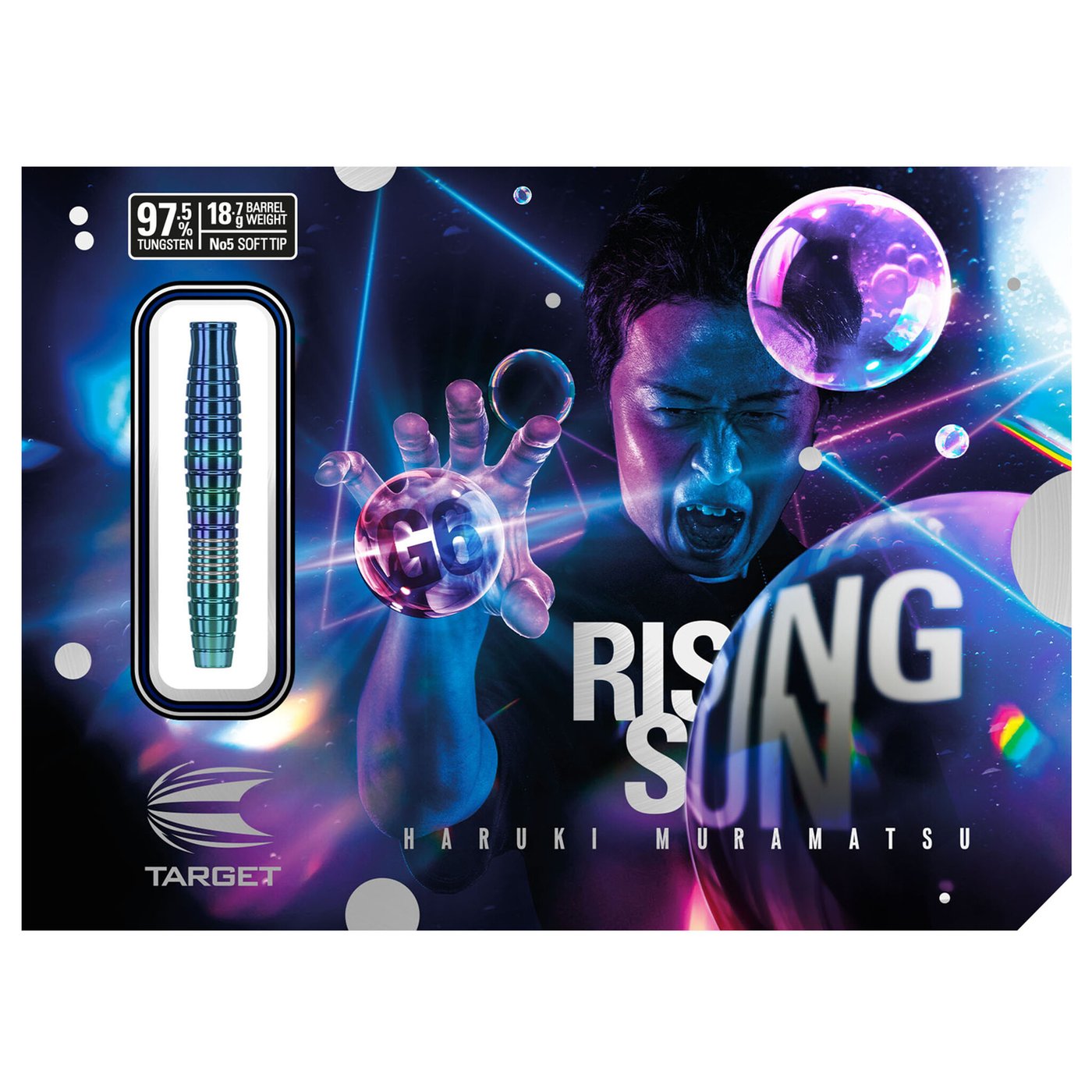Target Japan Haruki Muramatsu Rising Sun G6 NO5 97,5% Soft Tip Darts