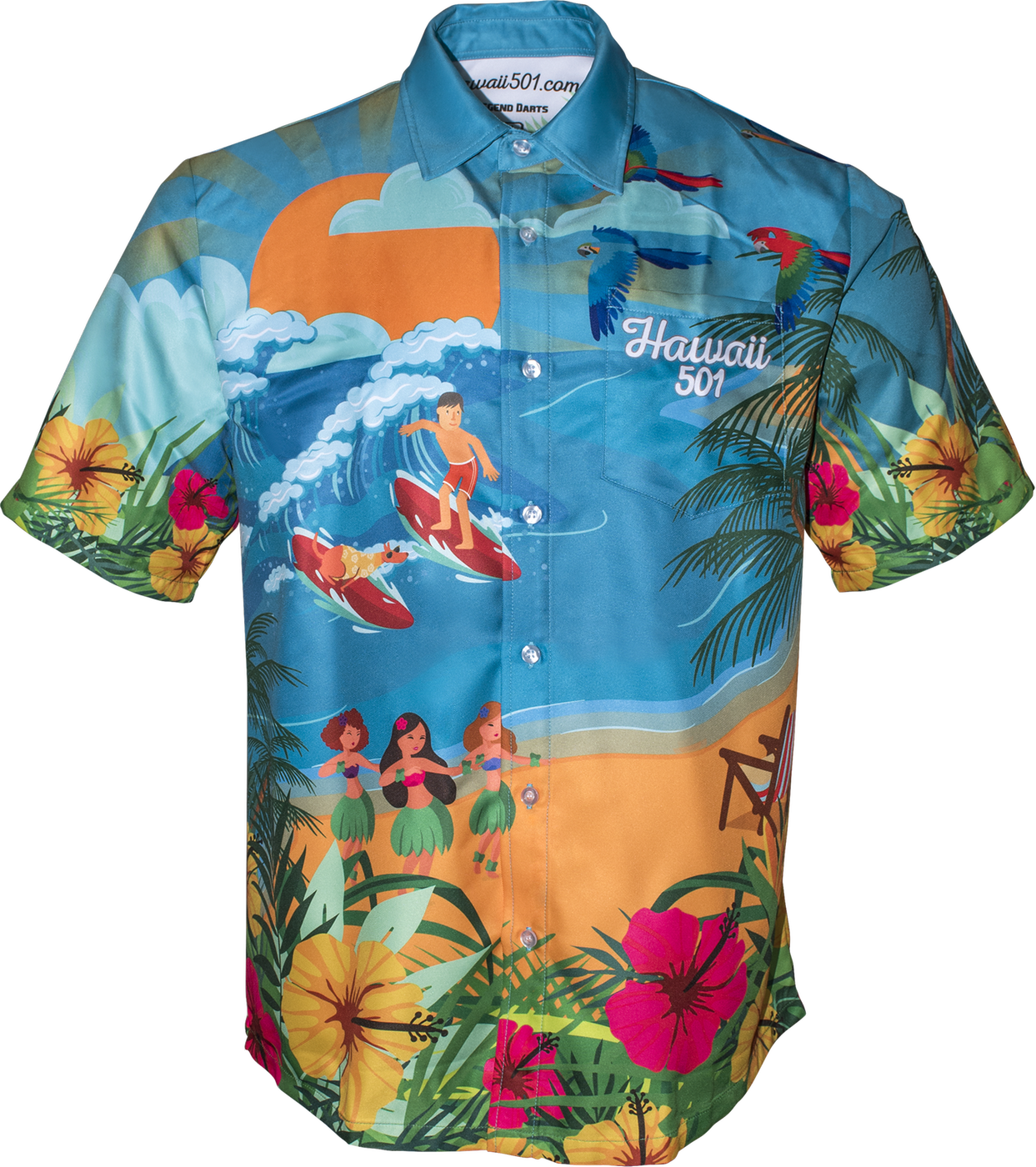 Wayne Mardle Hawaii 501 Dartshirt