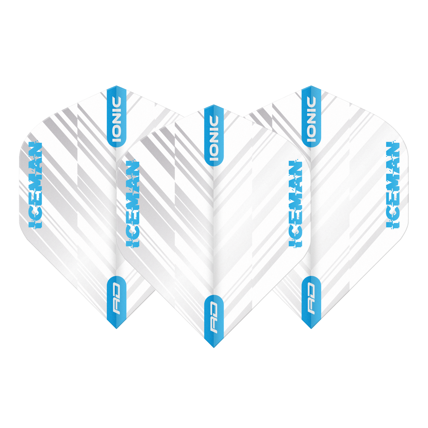 Red Dragon Gerwyn Price Hardcore Ionic White & Blue Stripe Darts Flights