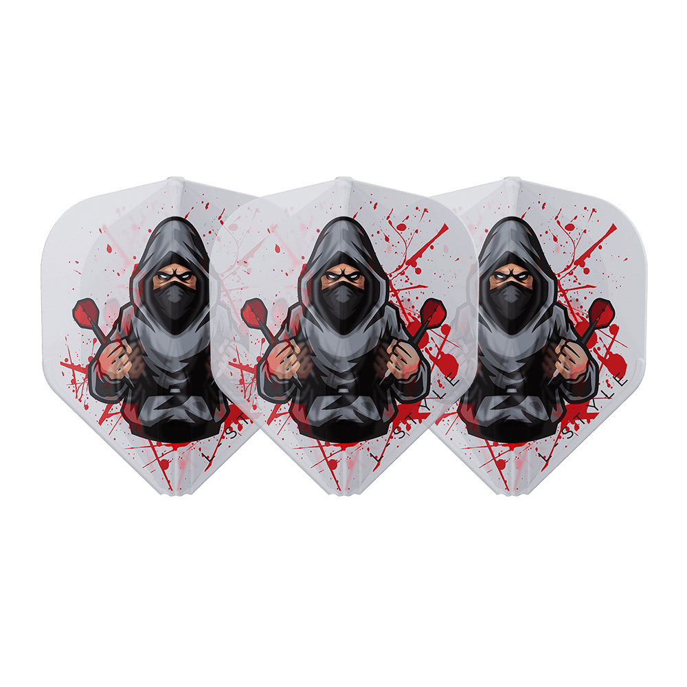 L-Style L1 EZ Rene Eidams V4 Clear White Darts Flights