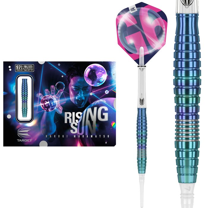 Target Japan Haruki Muramatsu Rising Sun G6 NO5 97,5% Soft Tip Darts
