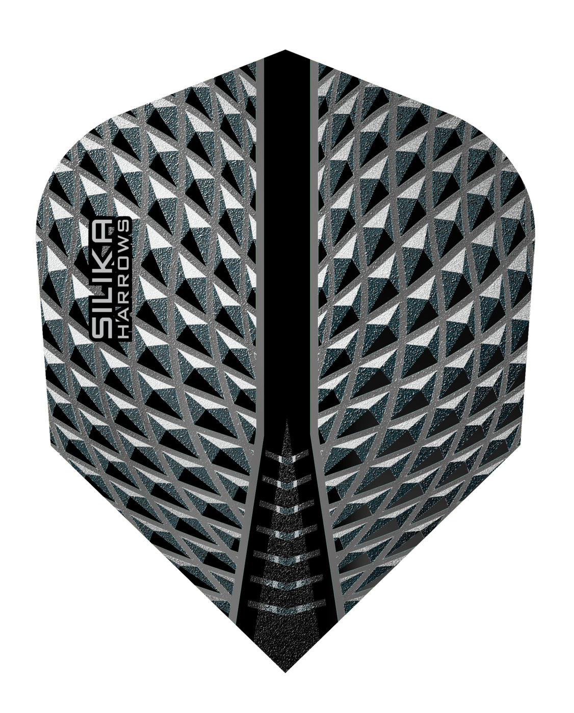 Harrows Silika Round NO6 Smokey Tough Crystalline Coated Darts Flights