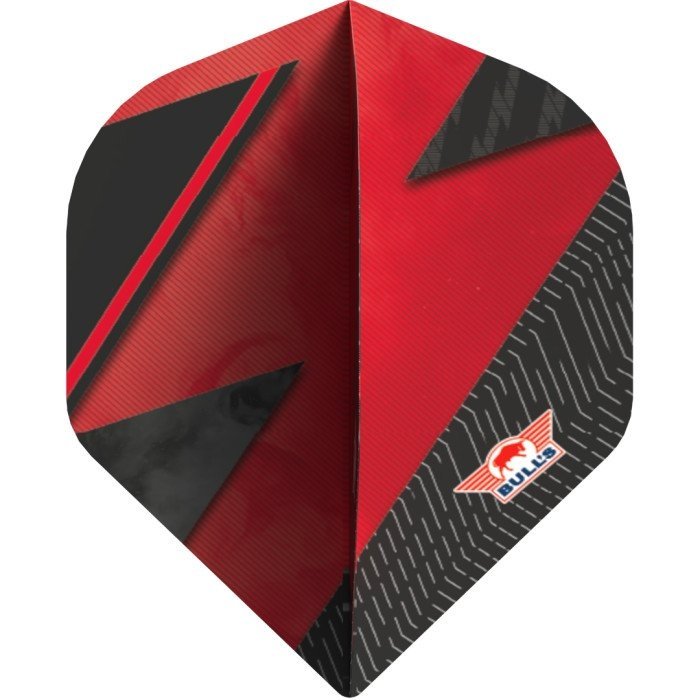 Bull's Series 100 Lightning Red NO2 Darts Flights