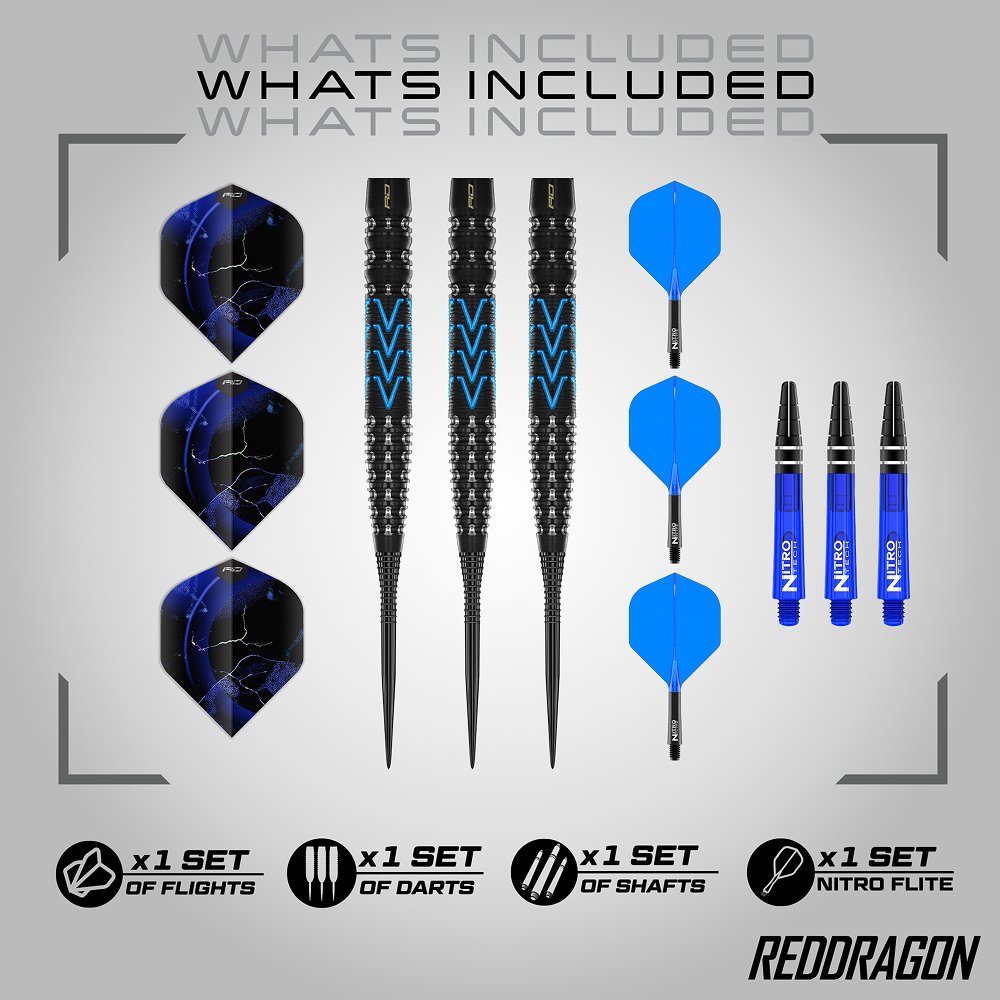 Red Dragon Amp Tapered 90% - Steel Tip Darts - Dartshopper.com