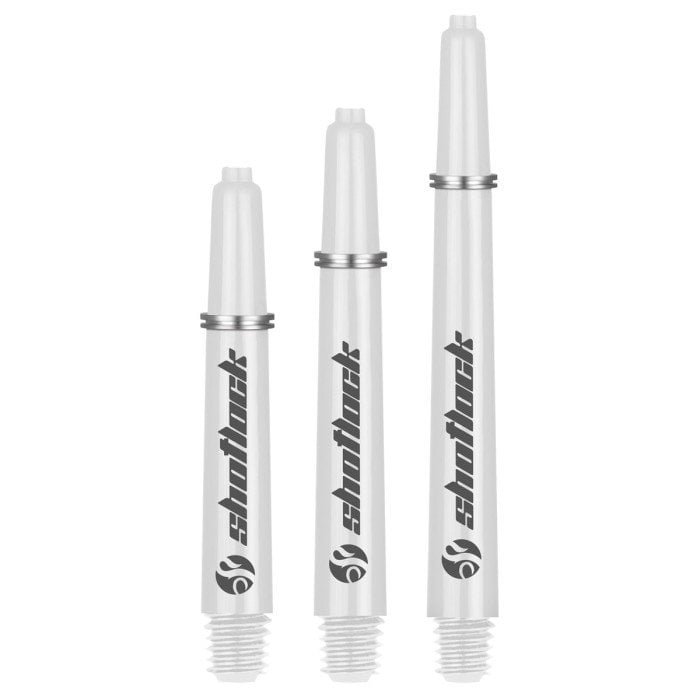 Shot Lock White Darts Shafts