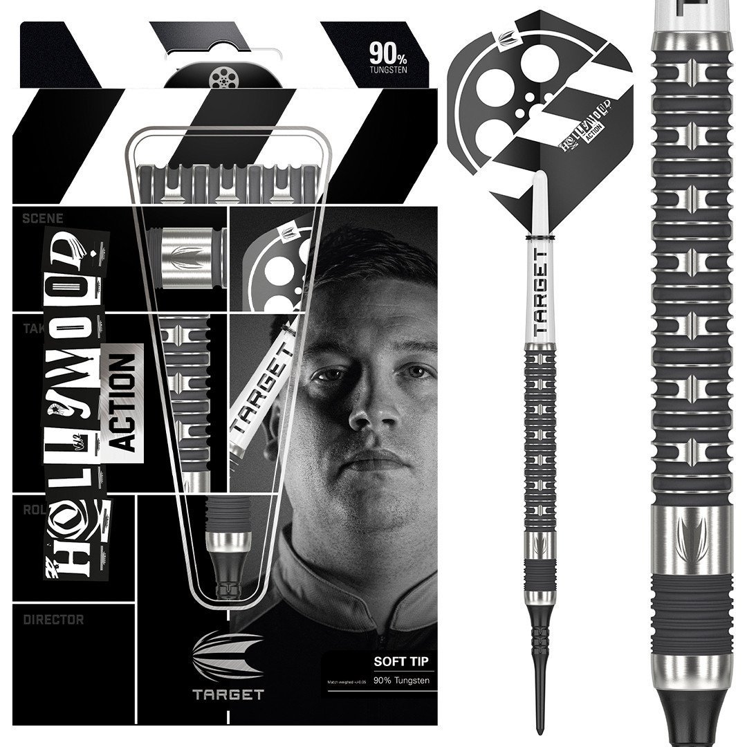 TARGET クリスドービー CHRIS DOBEY ハリウッドアクション22g Target Chris Dobey Hollywood Action Swiss Point Steel Tip Darts - 22gm