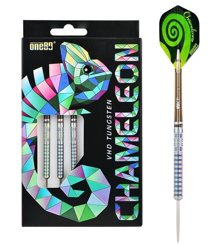 Dardos ONE80 Chameleon Allira 90% Punta de Acero