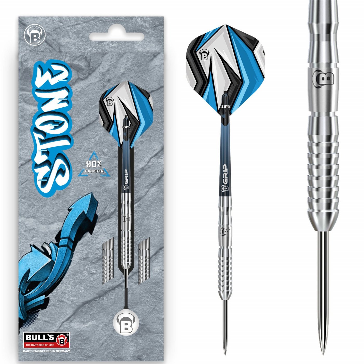 BULL'S Stone S2 90% - Steel Tip Darts
