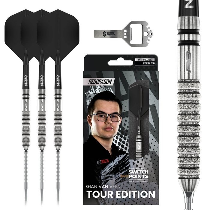 Red Dragon Gian van Veen Tour Edition Switch Point 90% - Steel Tip