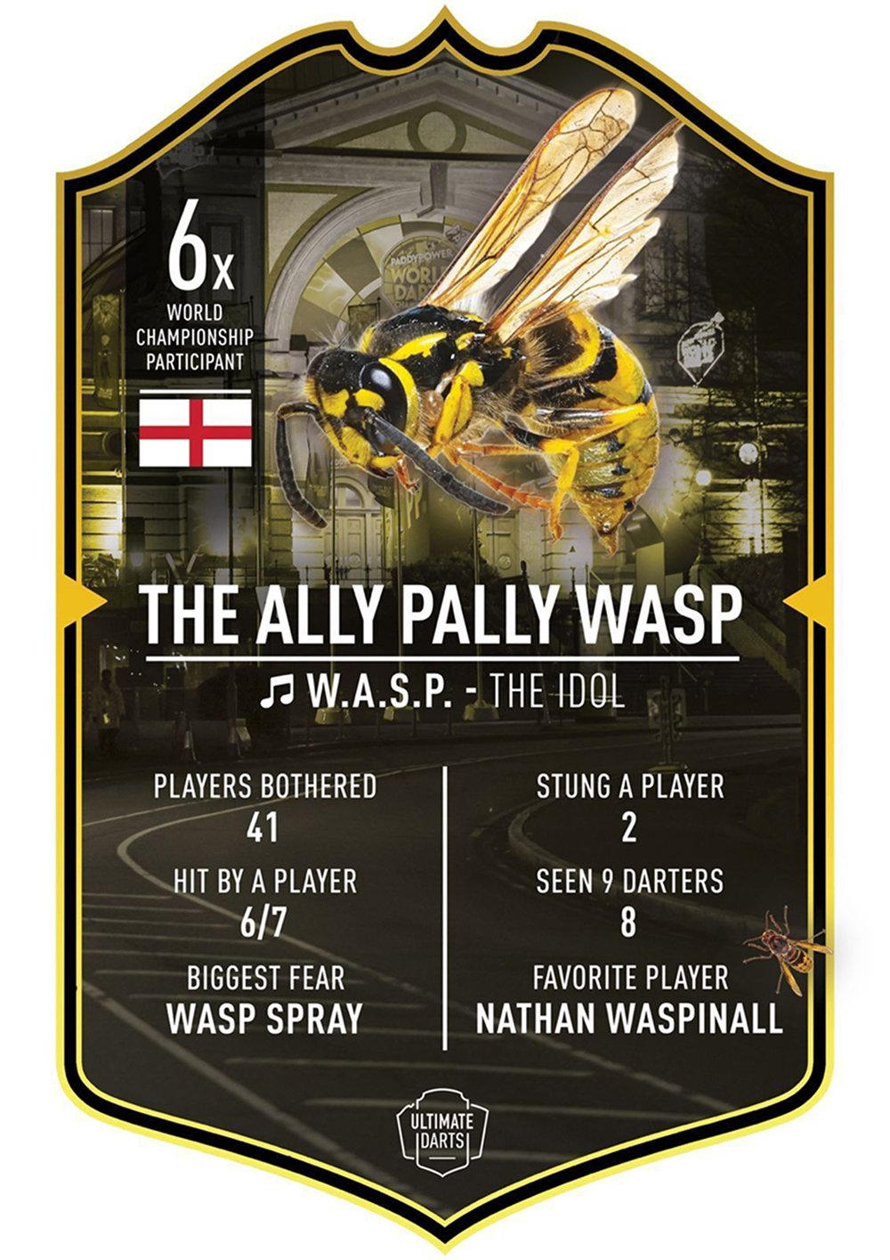Ultimate Darts Card The Ally Pally Wasp 2026 - Dartshopper