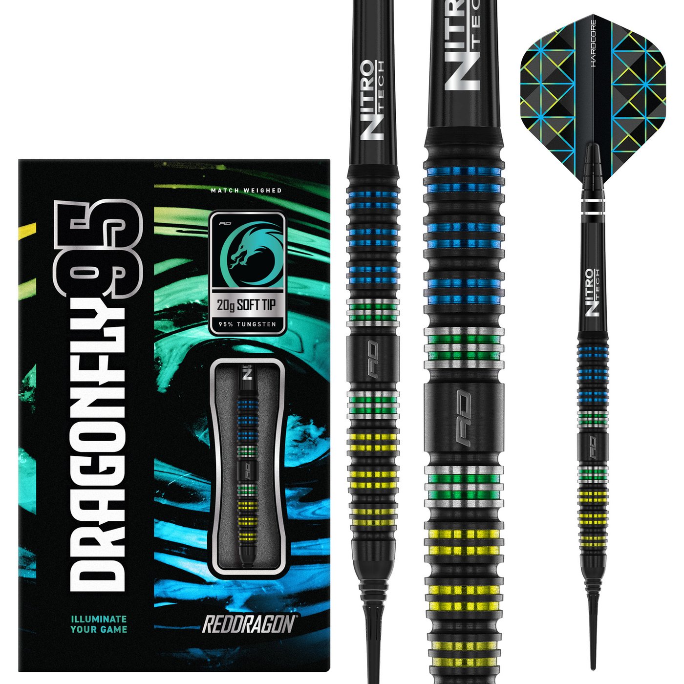 Red Dragon Dragonfly Tapered 95% Soft Tip Darts