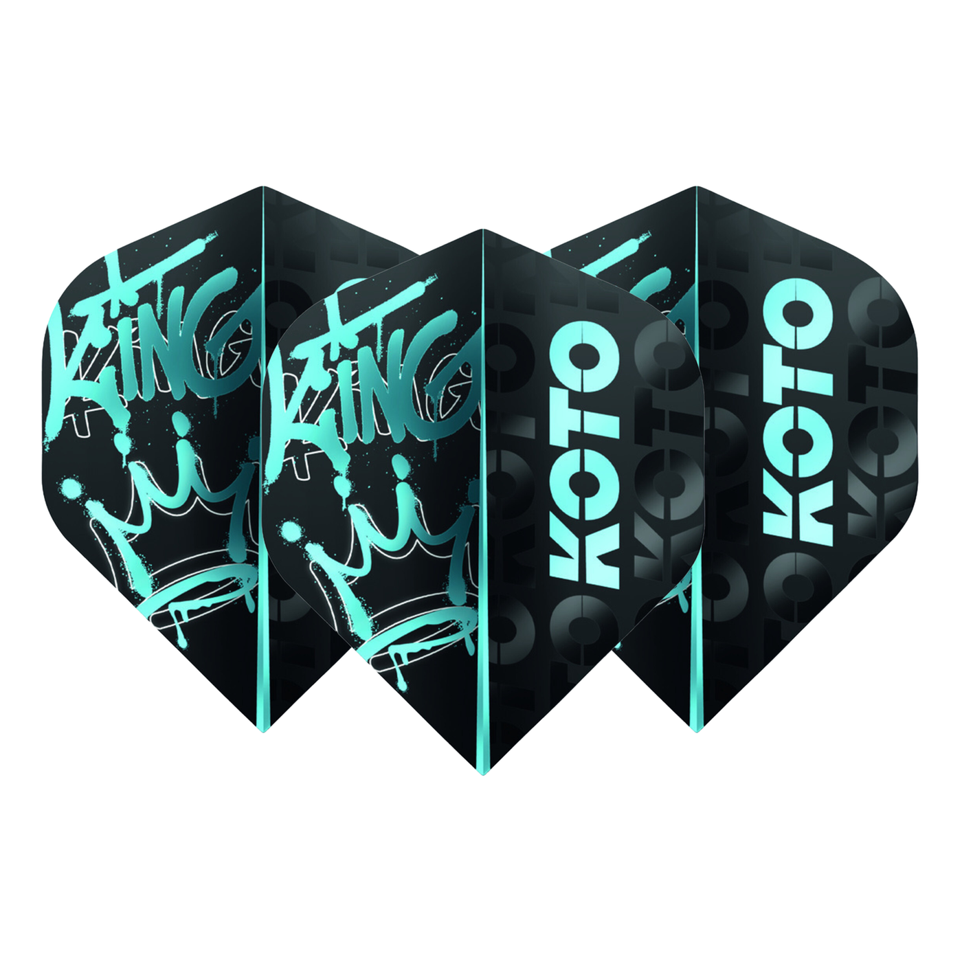 KOTO Rebel Royale Aqua X NO2 Darts Flights