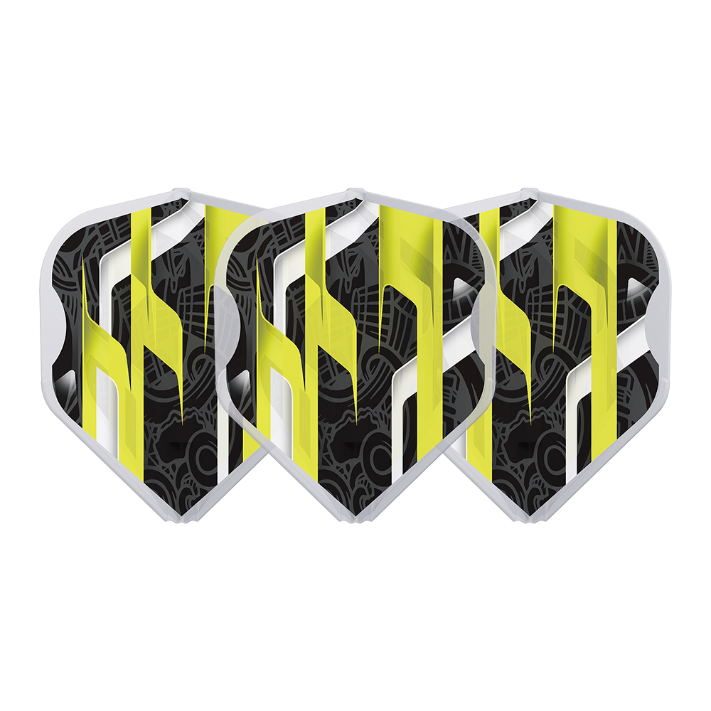 L-Style EZ L1 Mamo Series Black Clear White Darts Flights