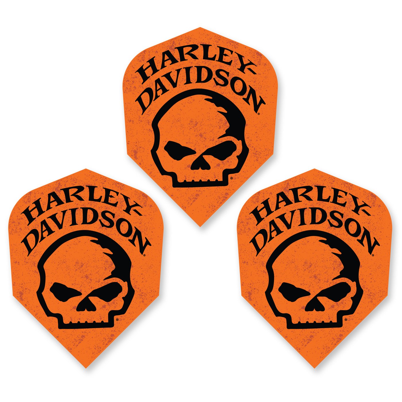 DW Harley Davidson Orange Skull NO6 Darts Flights