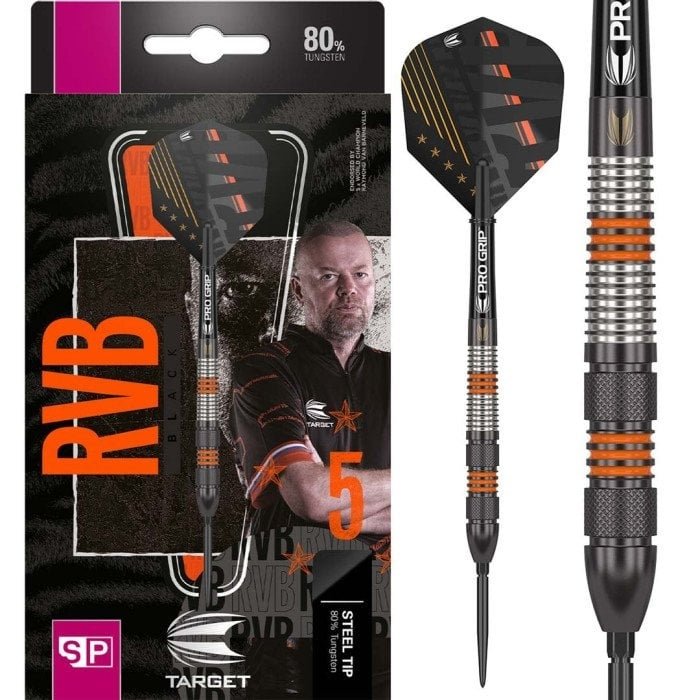 Target Raymond van Barneveld RVB 80% Black Swiss Point Darts