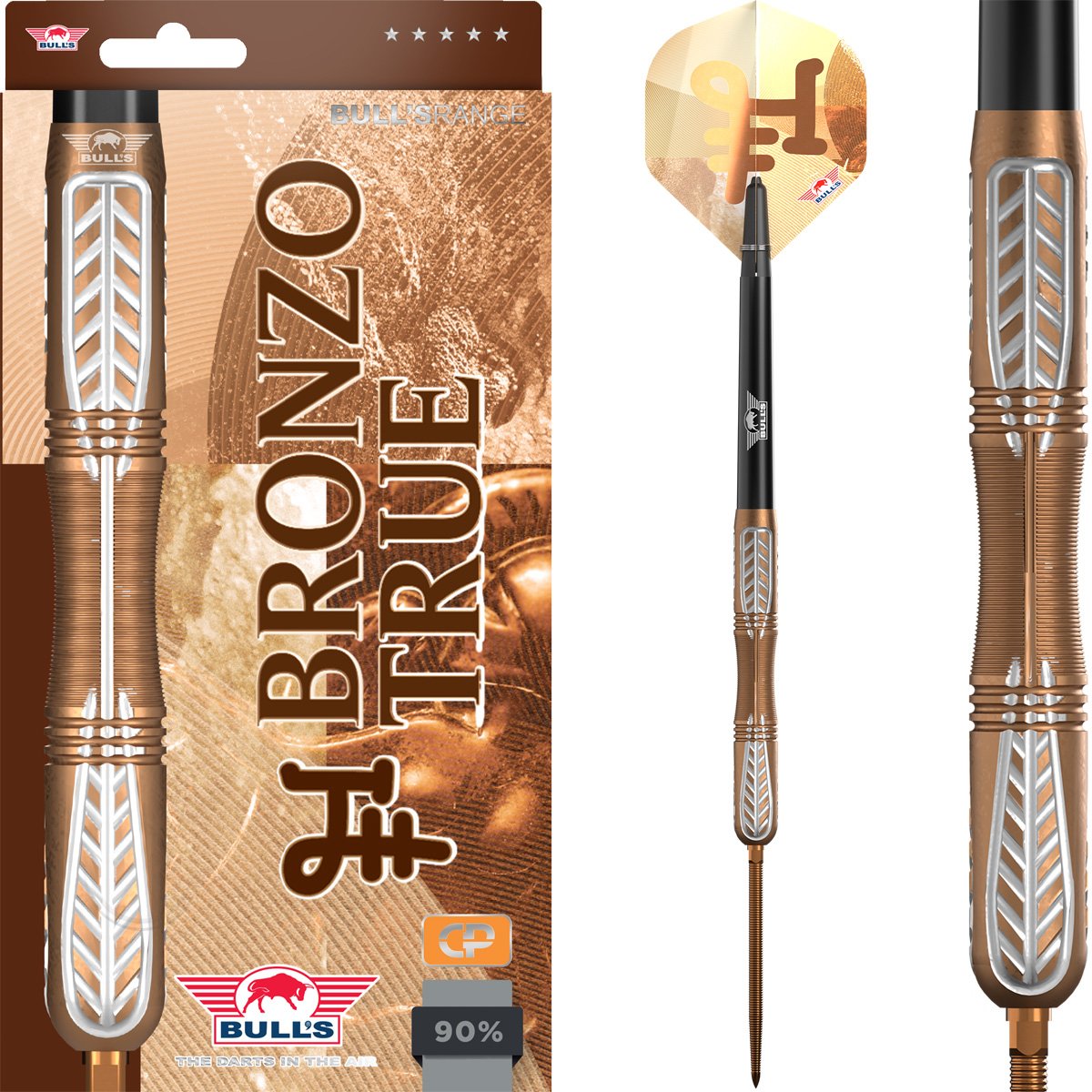 Bull's Bronzo True Convertible Point 90% - Steel Tip Darts