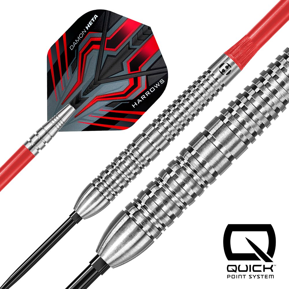 Harrows Damon Heta Natural Quick Point 90% - Steel Tip Darts