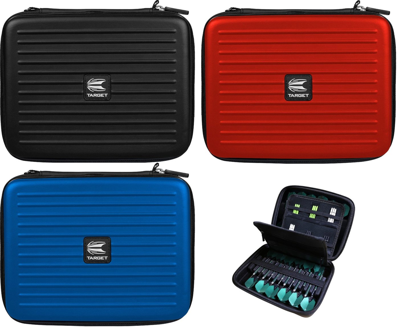 Sure Deodorant Mens Professional Darts Darts Accessories TARGET Darts Takoma Darts Wallet, XXL Size, Black | Darts Case Holds 24 Darts | Protective EVA Dart Holder With Double Zip Lock Inner Pouches