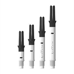 L-Style L- Silent Spinning Carbon White Darts Shafts