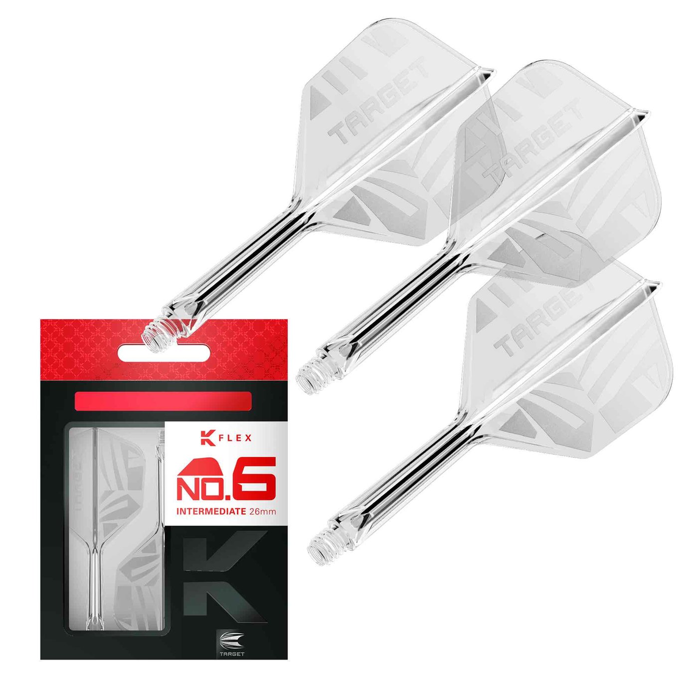 Target K-Flex Muster Transparent NO6 - Dart Flights