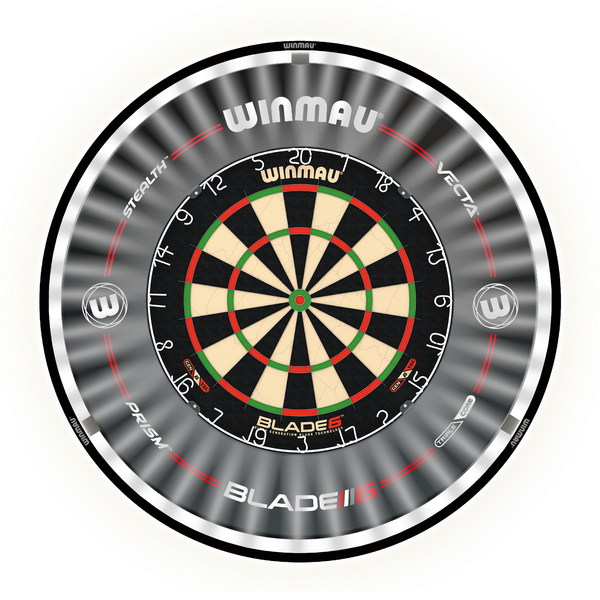 Winmau Blade 6 + Winmau Plasma + Winmau Pro-Line Surround Bundle - Diana de dardos Set