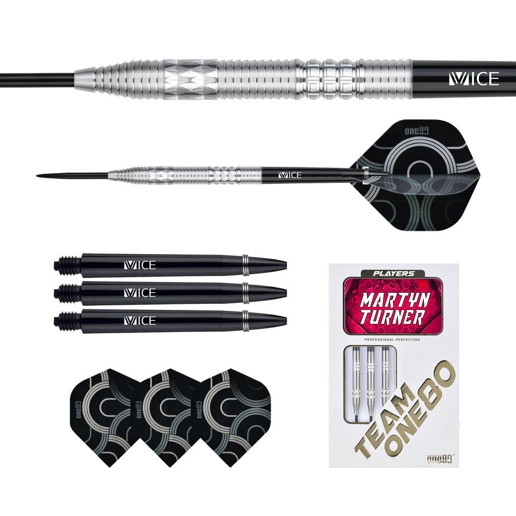 ONE80 Martyn Turner 90% Steel Tip Darts