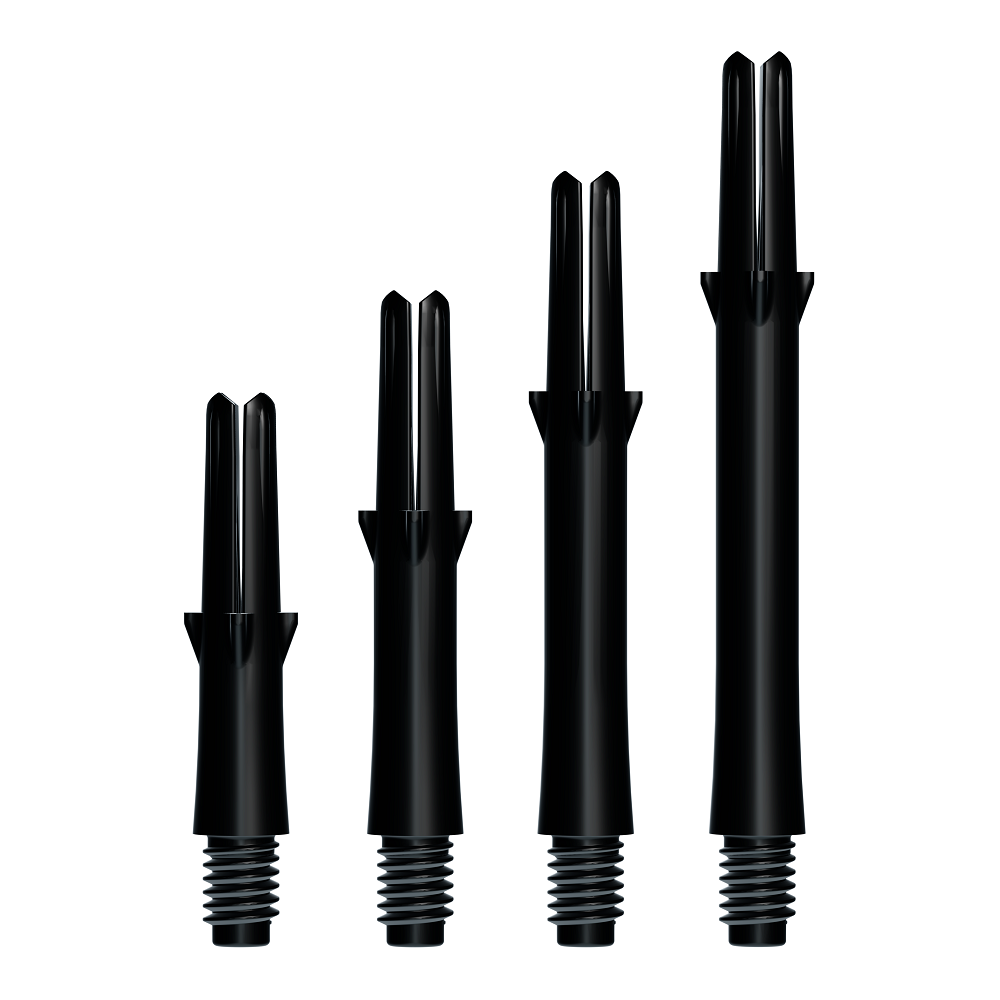 L-Style L-Shaft Locked Straight Black Dart Shafts