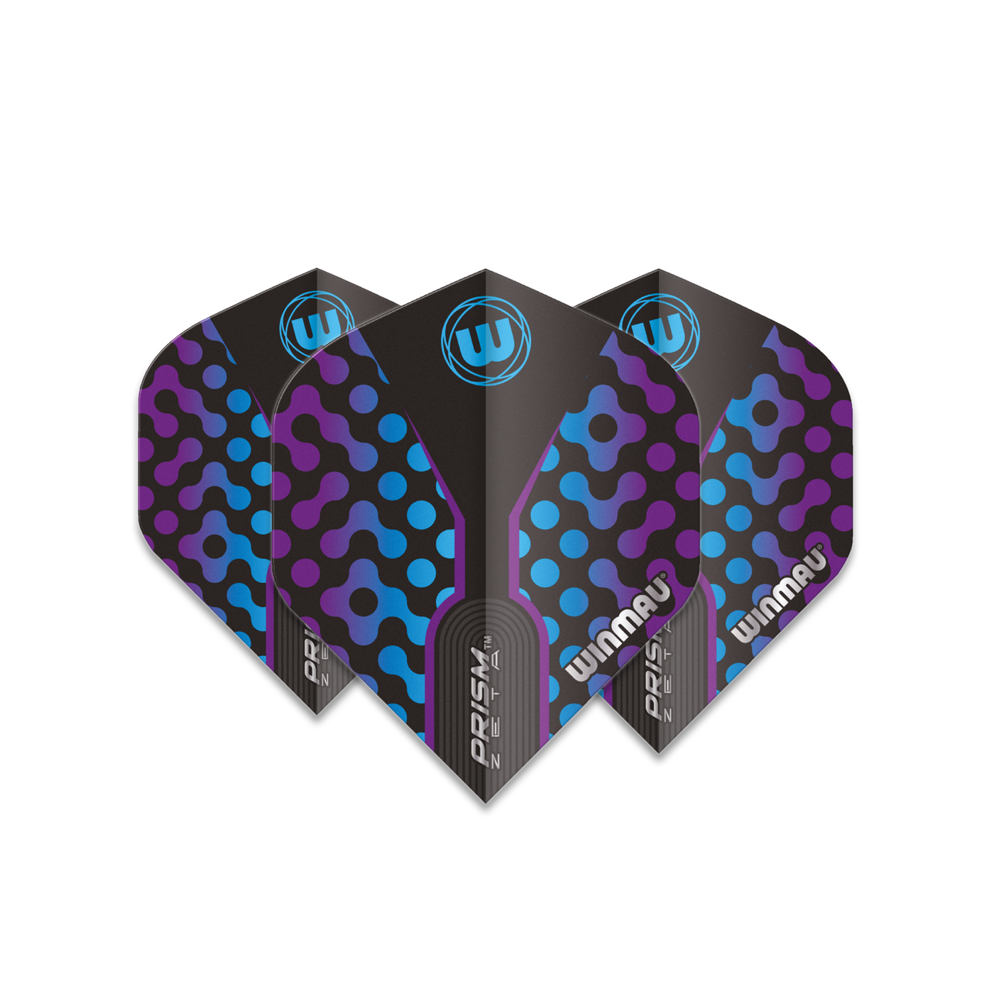 Winmau Prism Zeta Black & Purple Darts Flights