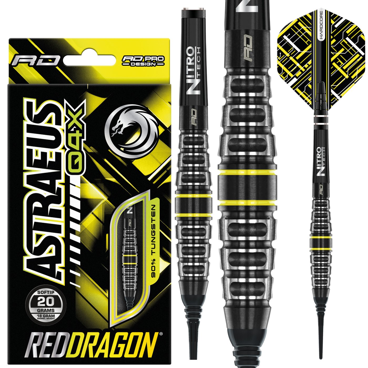 Red Dragon Astraeus Q4X Torpedo 90% Soft Tip Darts