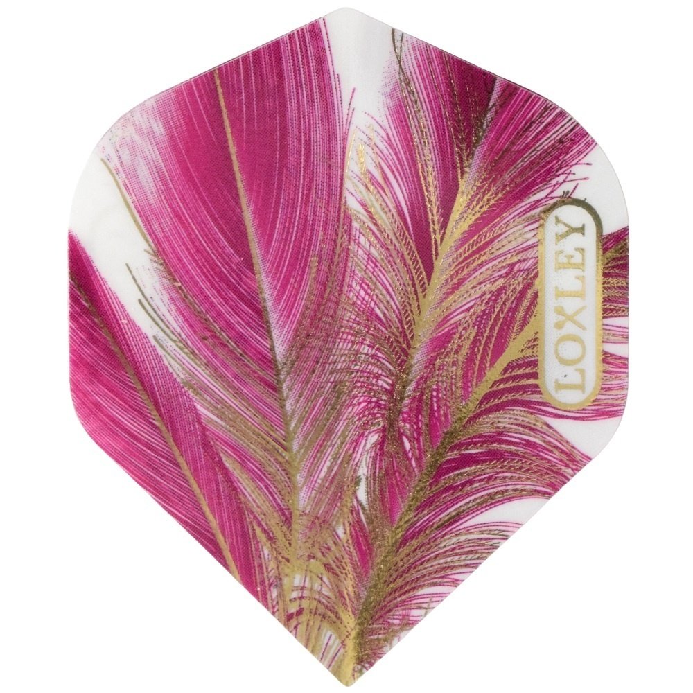 Loxley Feather Purple & Gold NO2 - Dart Flights